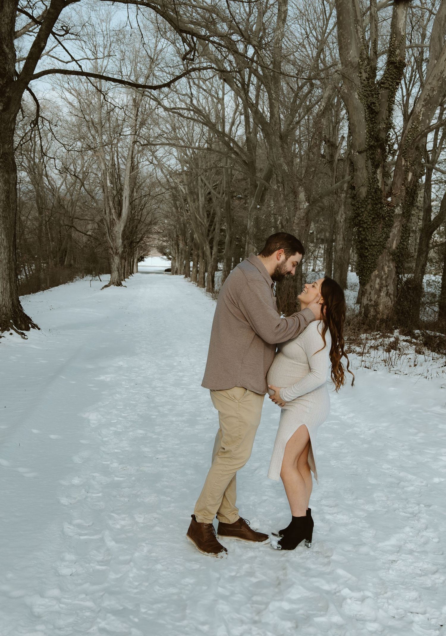 Winter maternity shoot