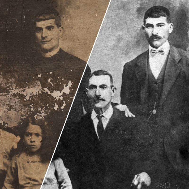 Restauro de fotografia antiga e deteorada. Restauro de Isidro Dias, o melhor fotógrafo de Coimbra e Cantanhede.