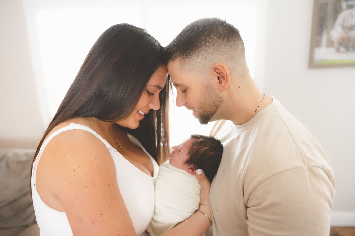best Long Island newborn photographer, best Nassau county newborn photographer, Long Island lifestyle in home newborn sessions, family baby