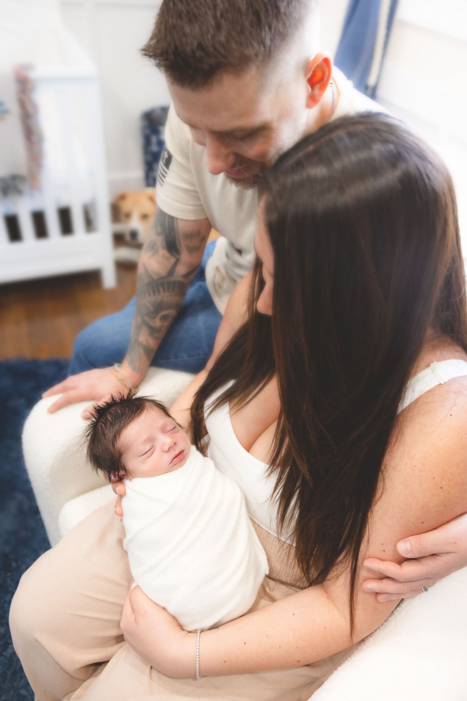best Long Island newborn photographer, best Nassau county newborn photographer, Long Island lifestyle in home newborn sessions, family baby
