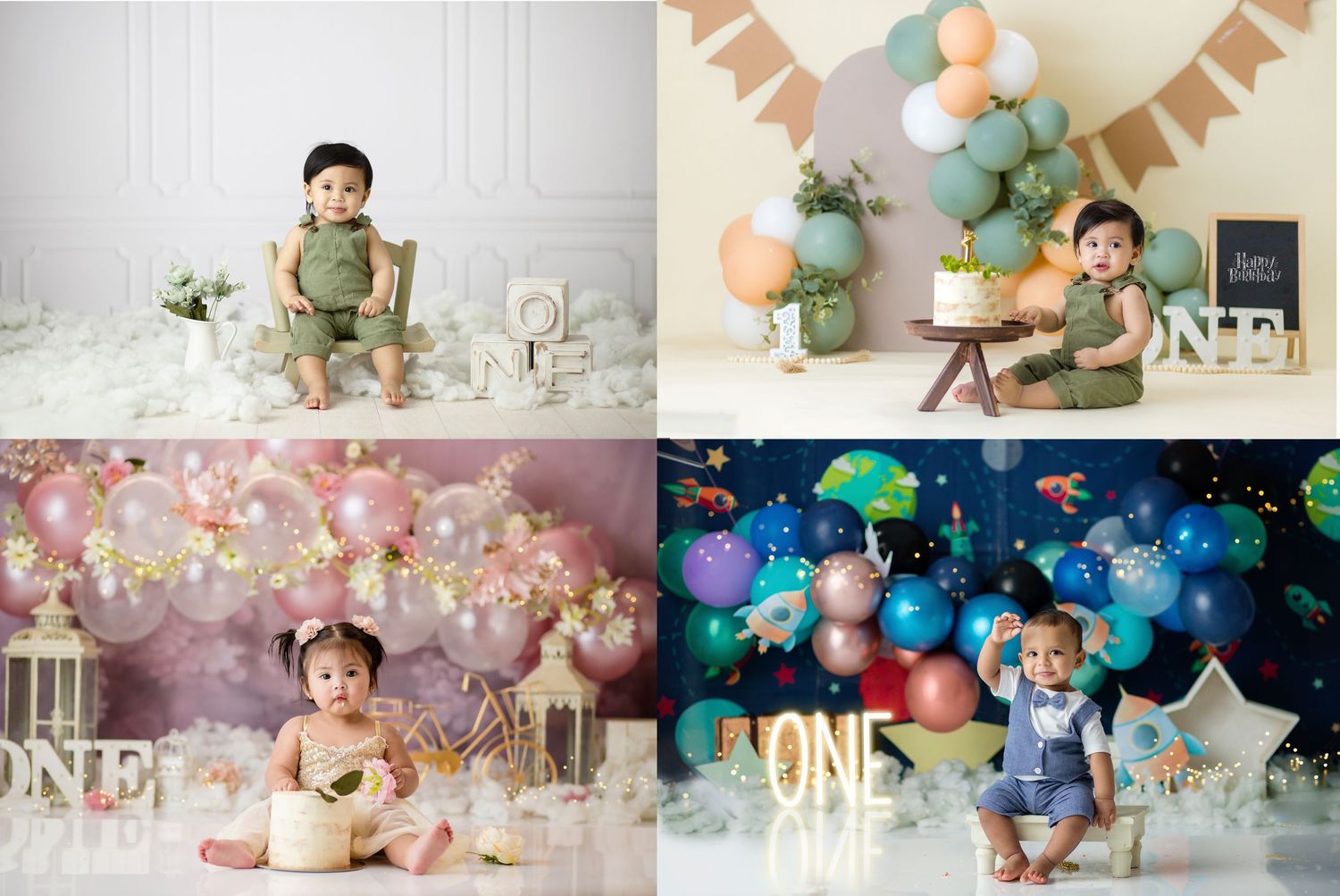 A festive party scene with colorful decorations, balloons, and banners arranged for a celebration.