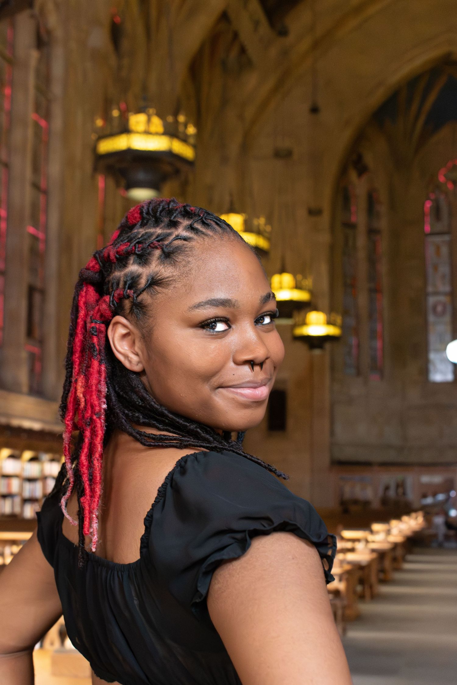 Seattle senior photographer captures high school graduate at Suzzallo Library University of Washington