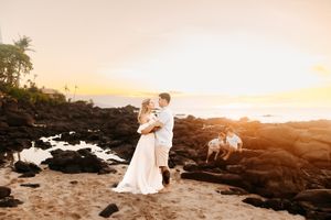 Oahu Family Photographer captures a family at Haliewa in Hawaii.