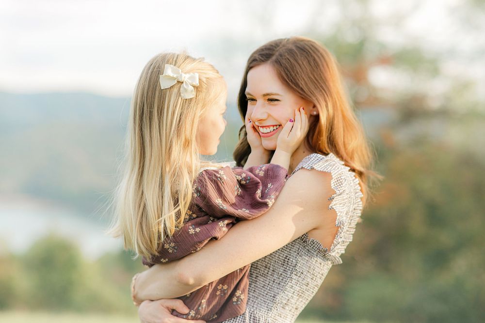 Mother daughter adorable photo by Knoxville Best Family Photographer Juhi Photography