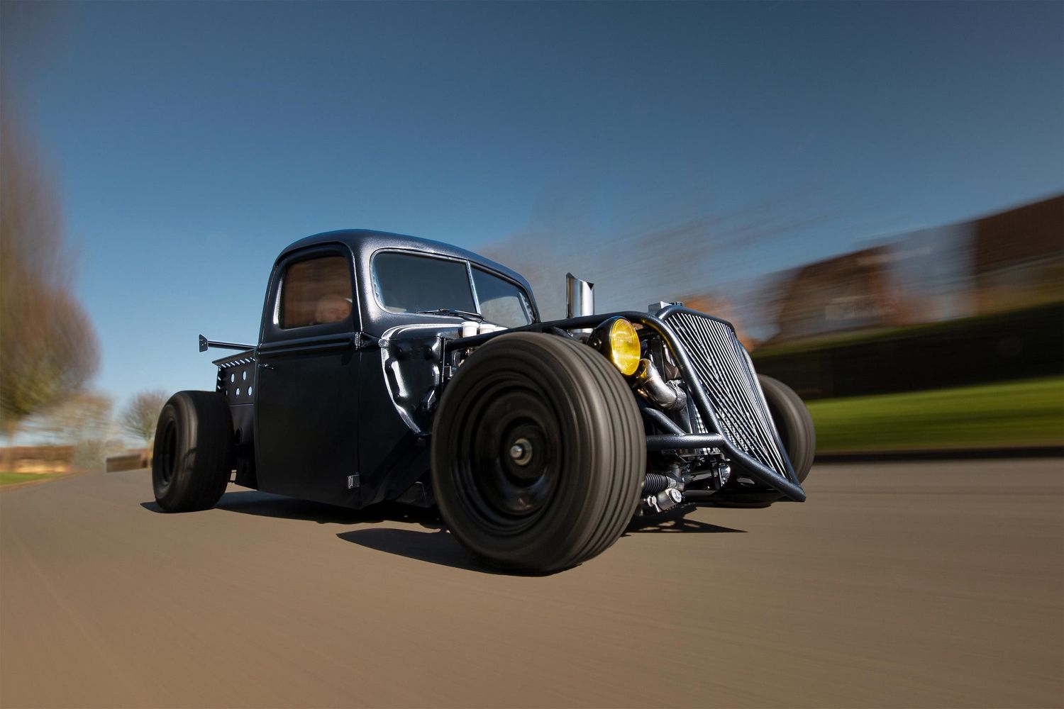 A rolling automotive photograph or a custom built RatRod.