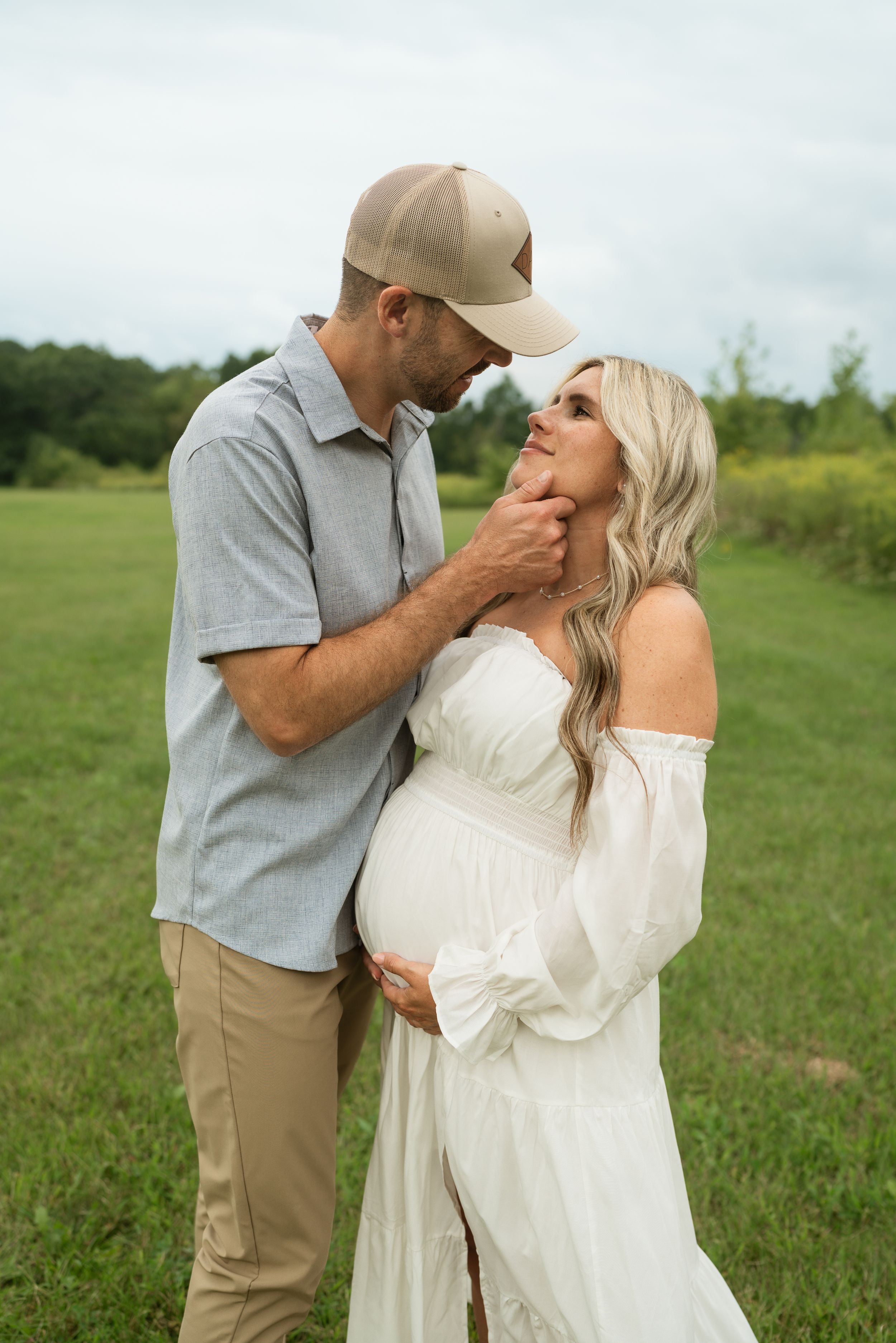 parenthood, love, new parents, maternity, vintage vibes, aesthetic, garden, outdoors, michigan, family