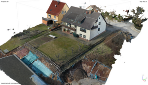 3D Modell mit Drohne vermessen Dachvermessung Fotogrammetrie Haus Immobilie vermessen per Drohne