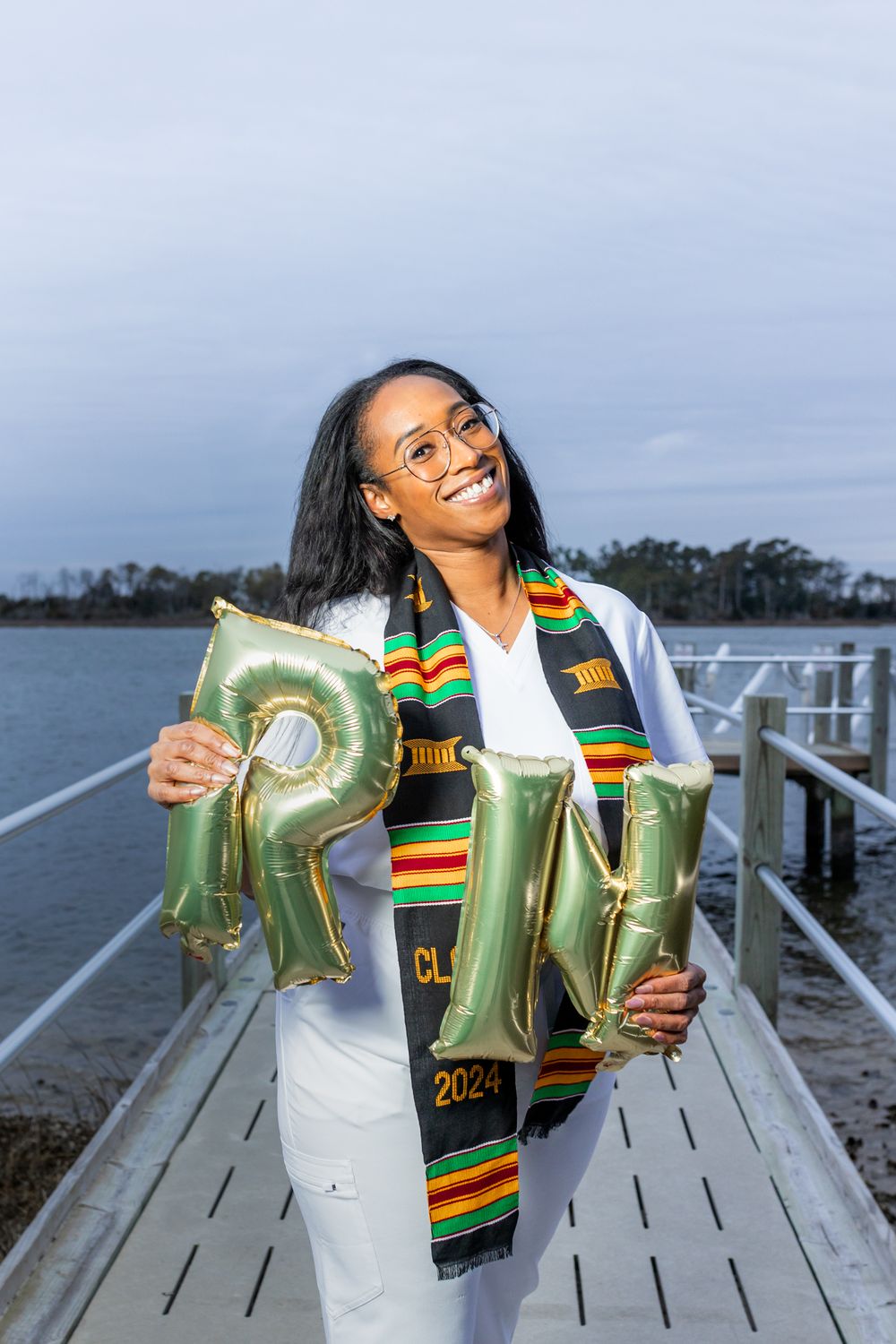 senior nursing school graduation photos by swansboro nc photographer Samantha Ann Photo photography studio near hubert, Jacksonville