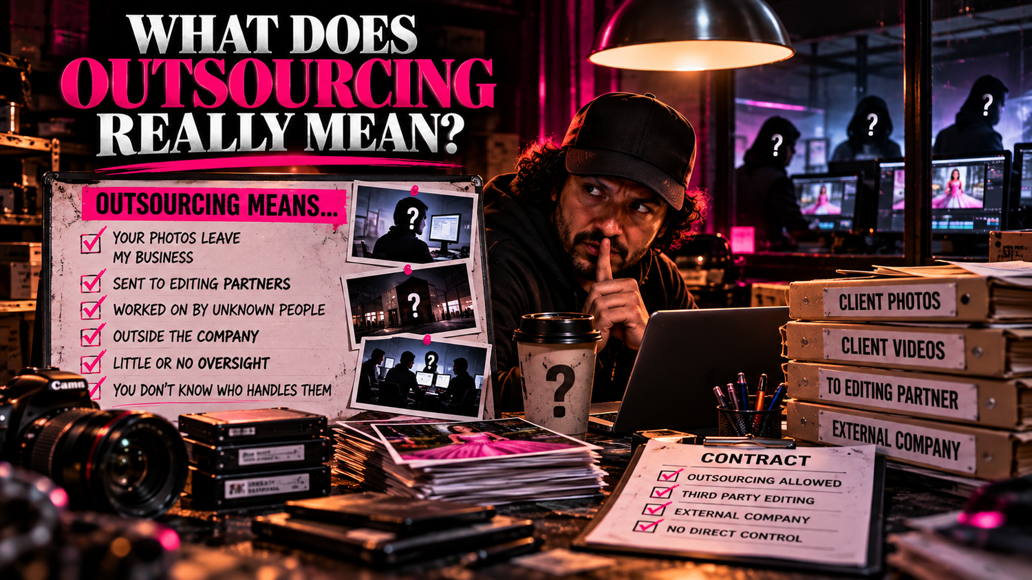 Dallas Fort Worth quince photography editing guide explaining differences between in-house employees, freelance editors, and outsourcing.