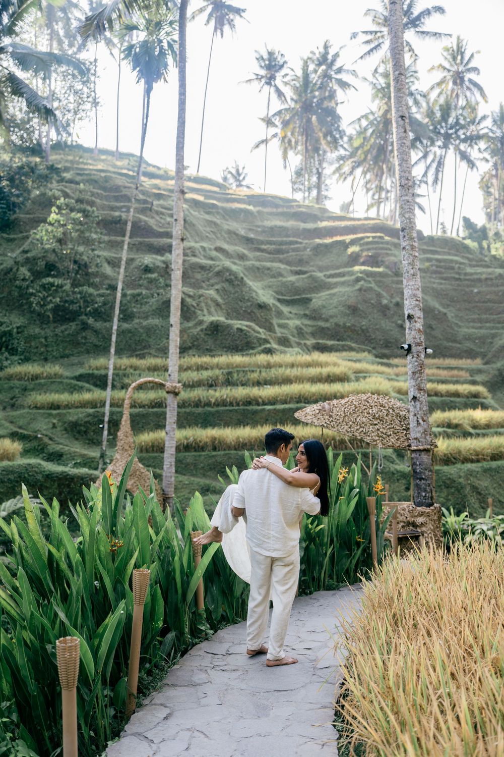 Romantic proposal at Alas Harum Ubud Bali