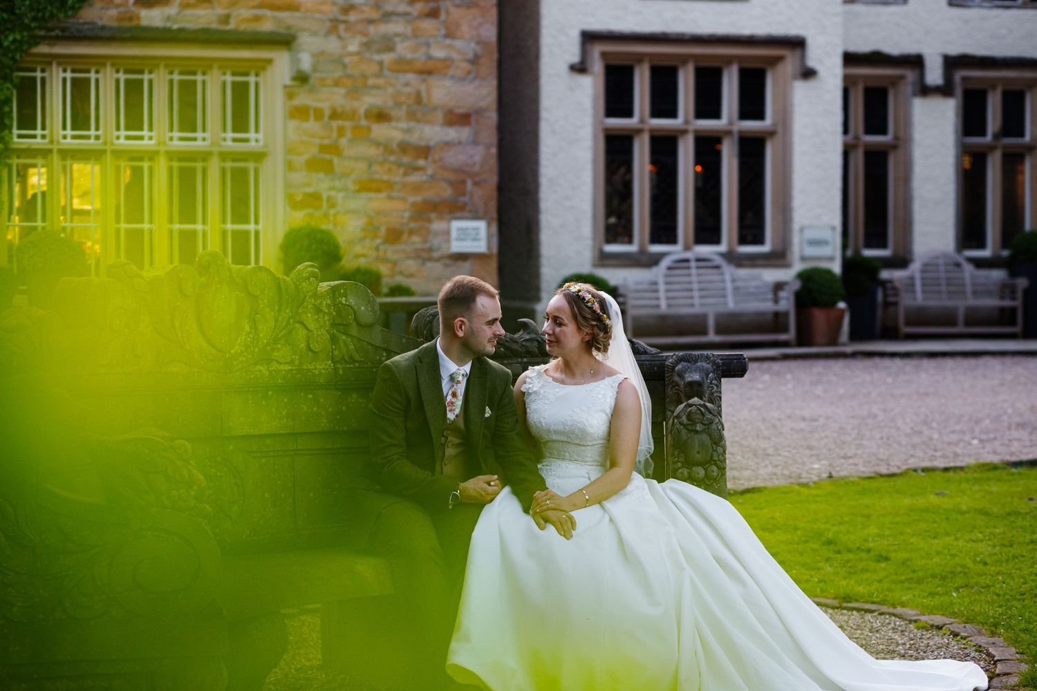 bride-groom-sitting-mitton-hall-wedding-photo-jane-ball-wedding-photography