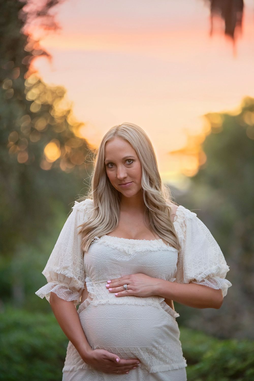 Redlands golden light maternity shoot.