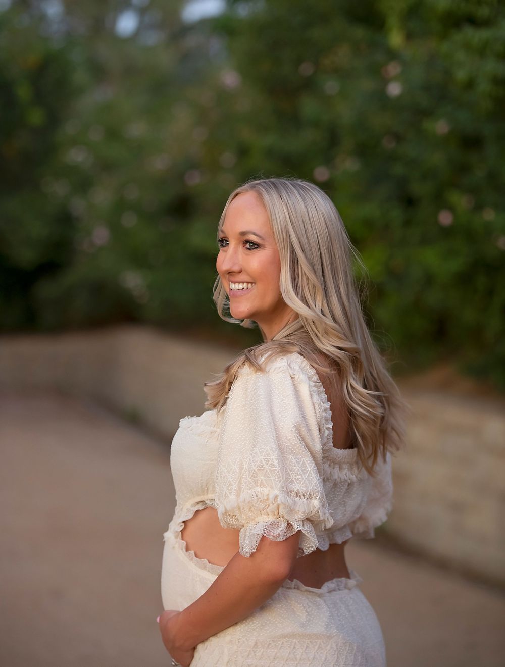 Redlands golden light maternity shoot.