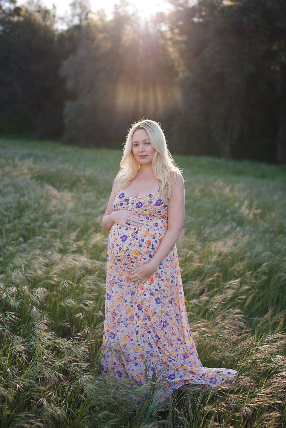 Redlands golden light maternity shoot.