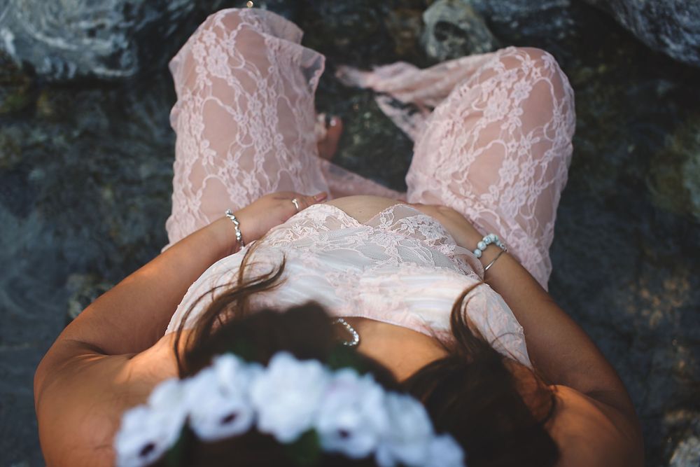 Redlands golden light maternity shoot.