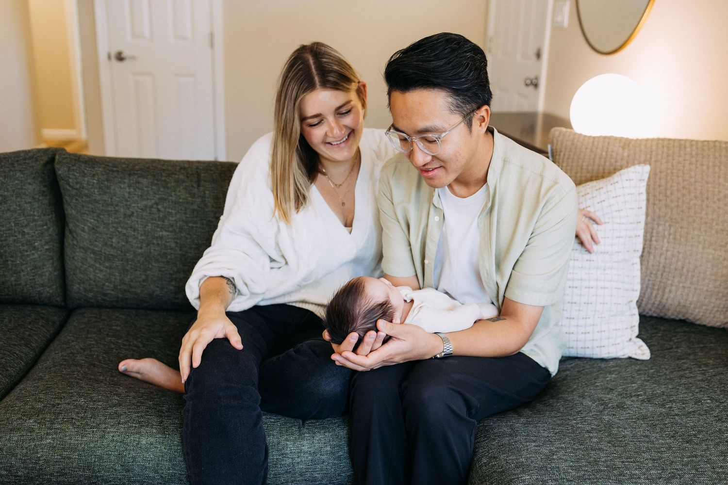 In-home newborn photos Redwood City