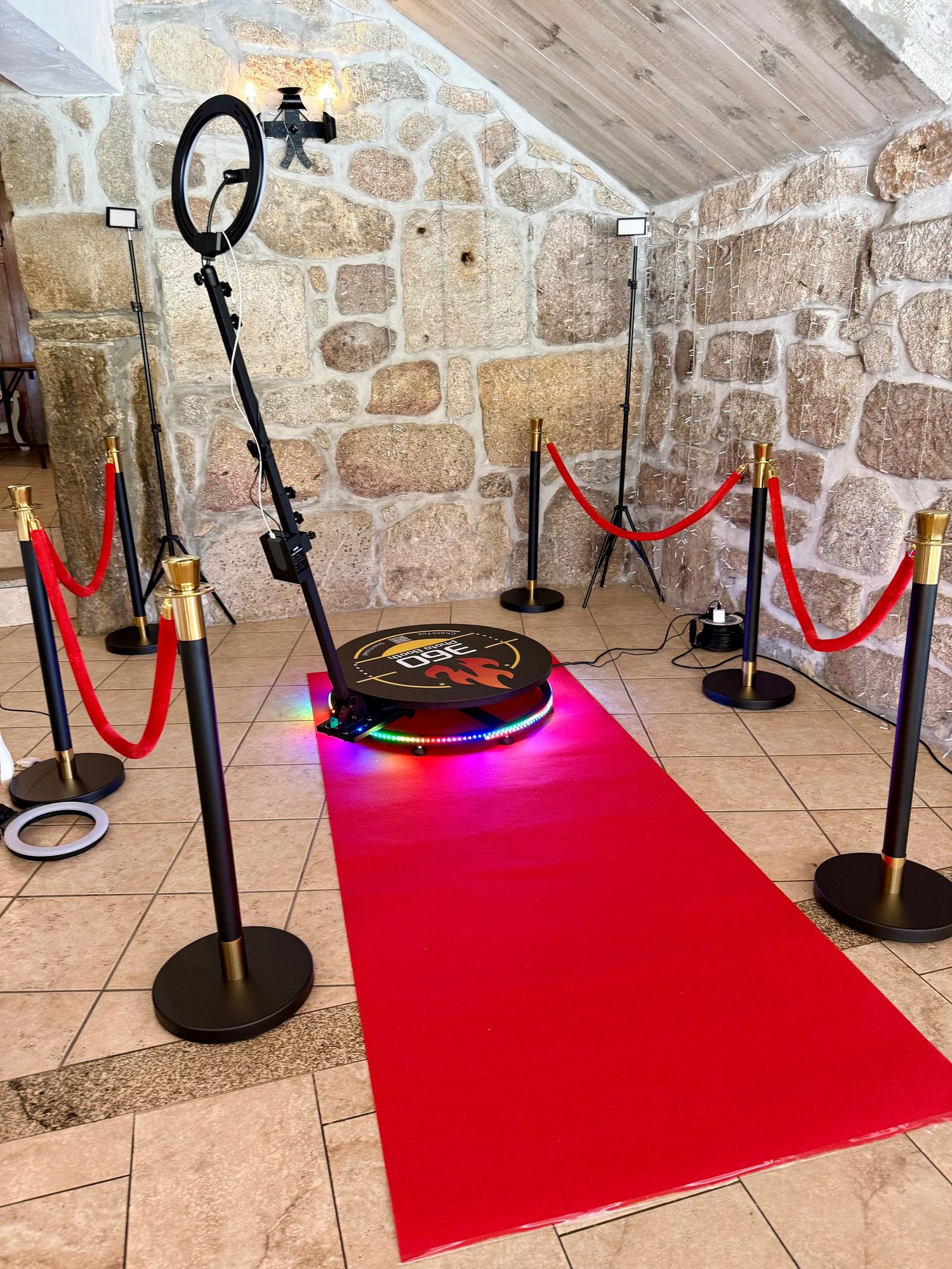 360 video Booth, para poder divertirem-se no seu evento