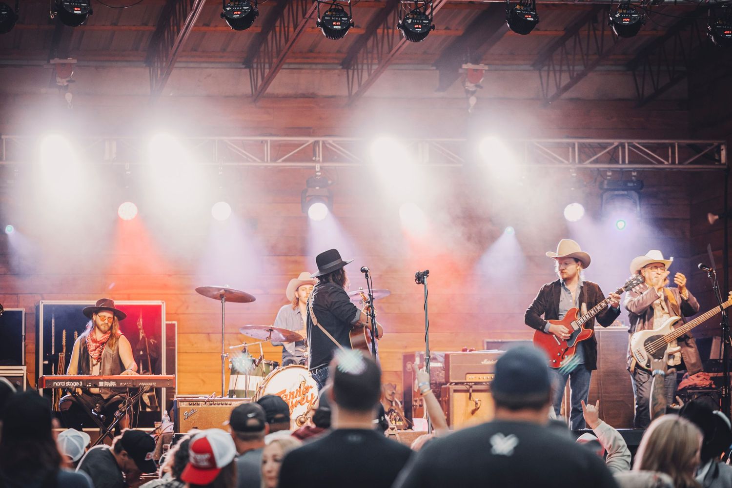 country concert photograph of the band