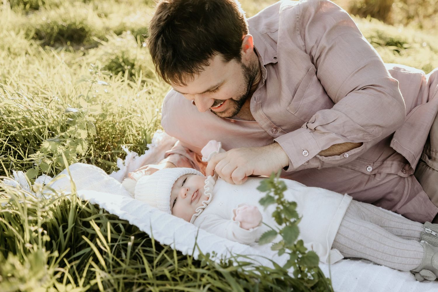 Sweet little doll with all the character during her Newborn Life Style Session.