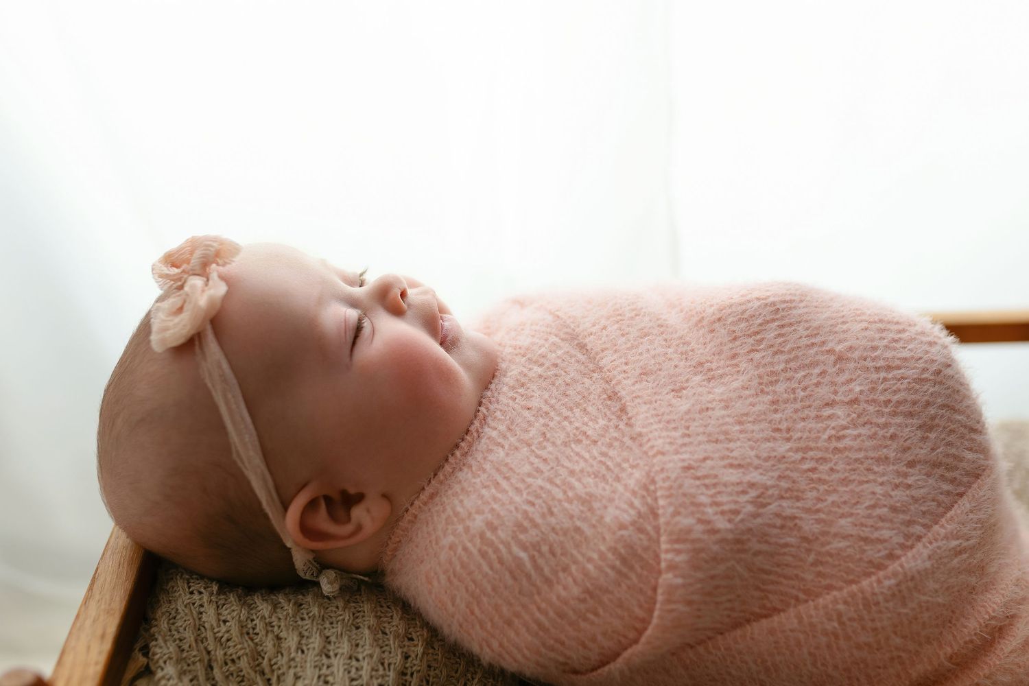 Profile shot of baby. Greenville, SC newborn photographer, Easley SC newborn photographer, Upstate newborn photographer