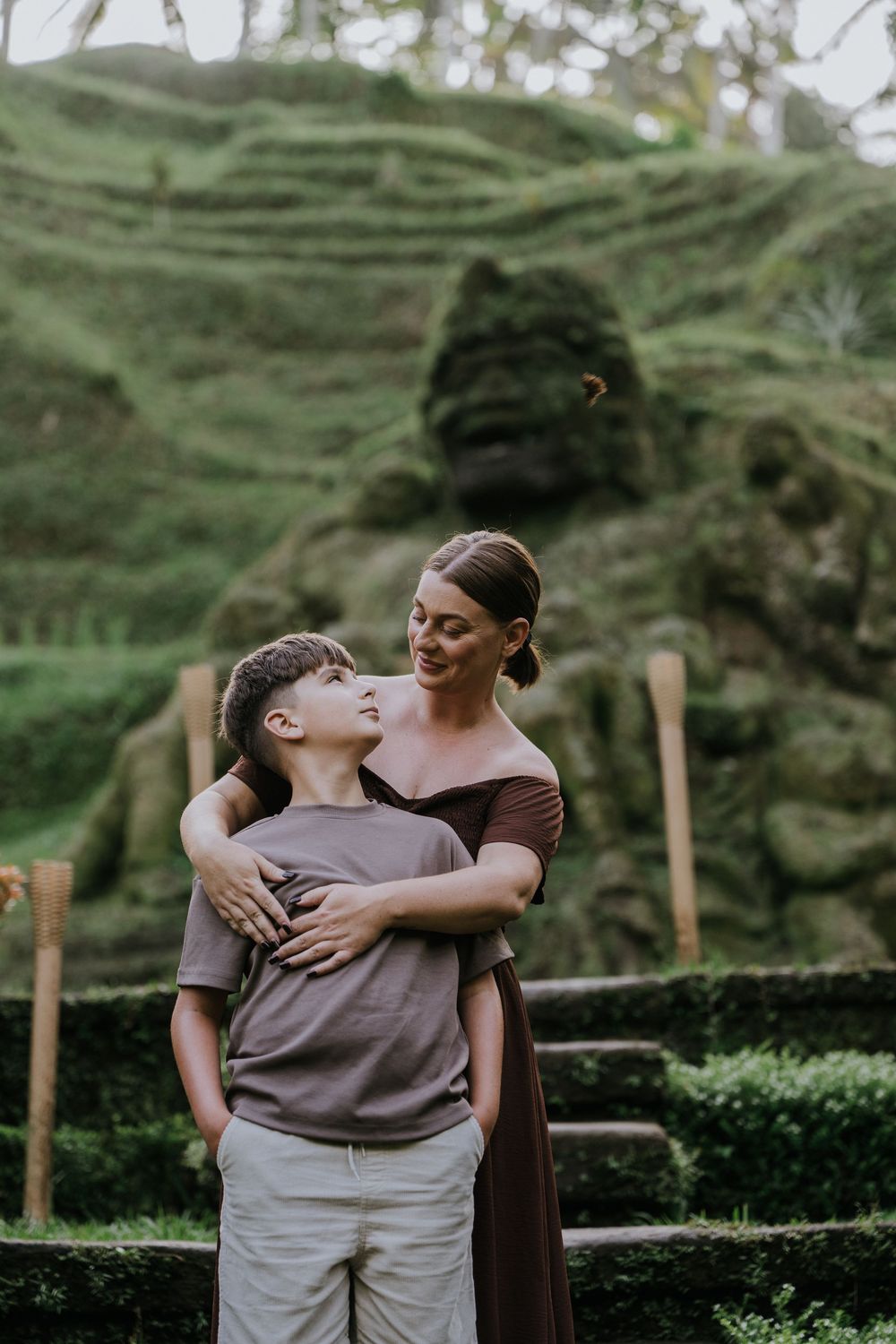 Rice field family photoshoot at Alas Harum Bali