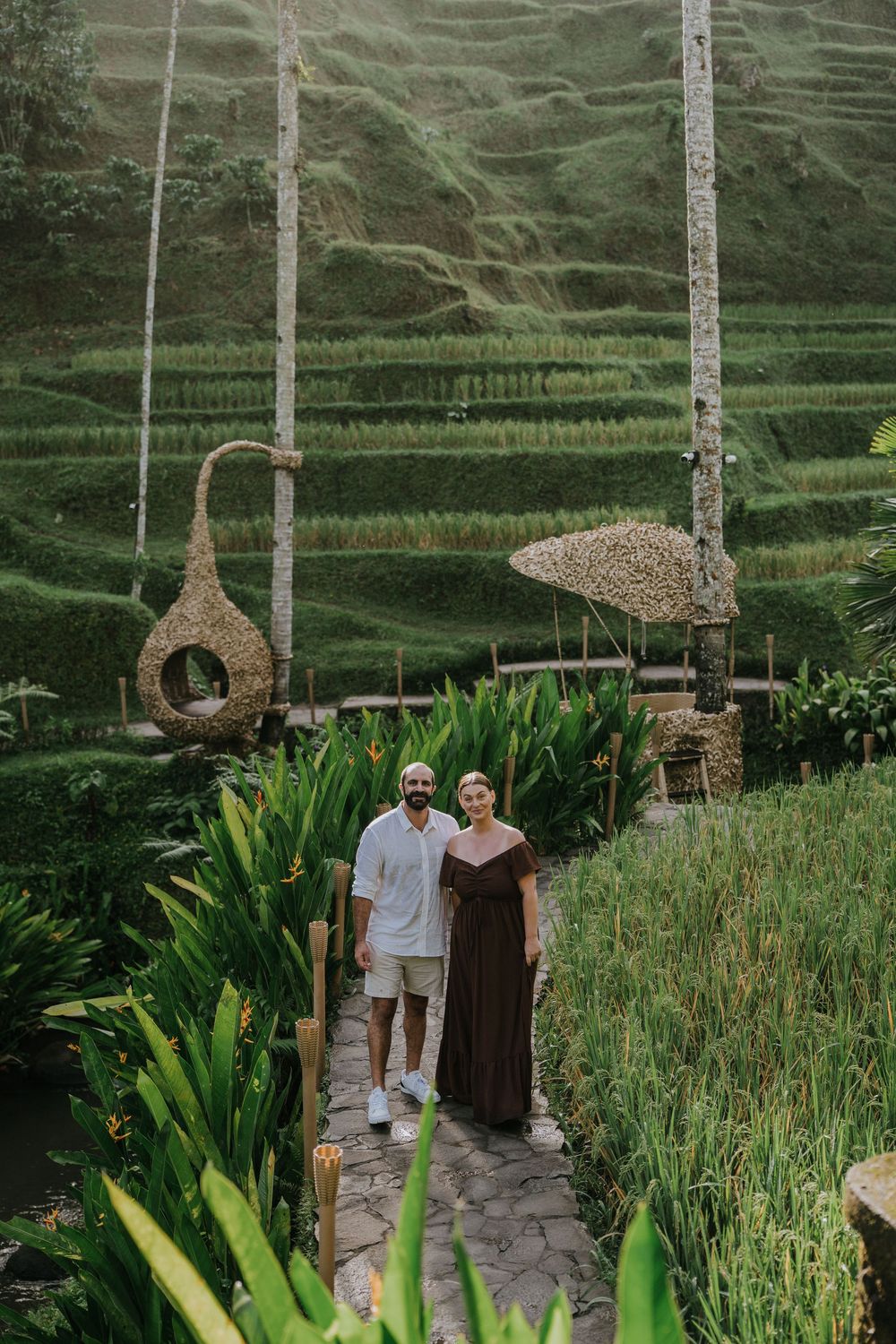 Rice field family photoshoot at Alas Harum Bali
