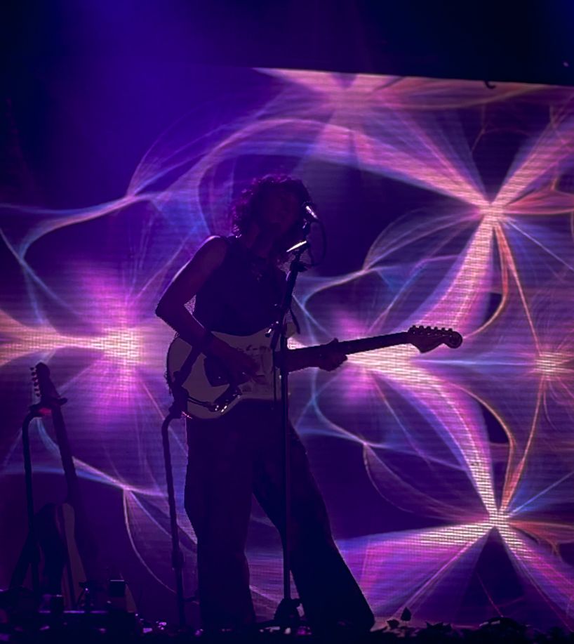Guitarist, Chloe Dadd at Peach PRC's Wandering Spirt tour