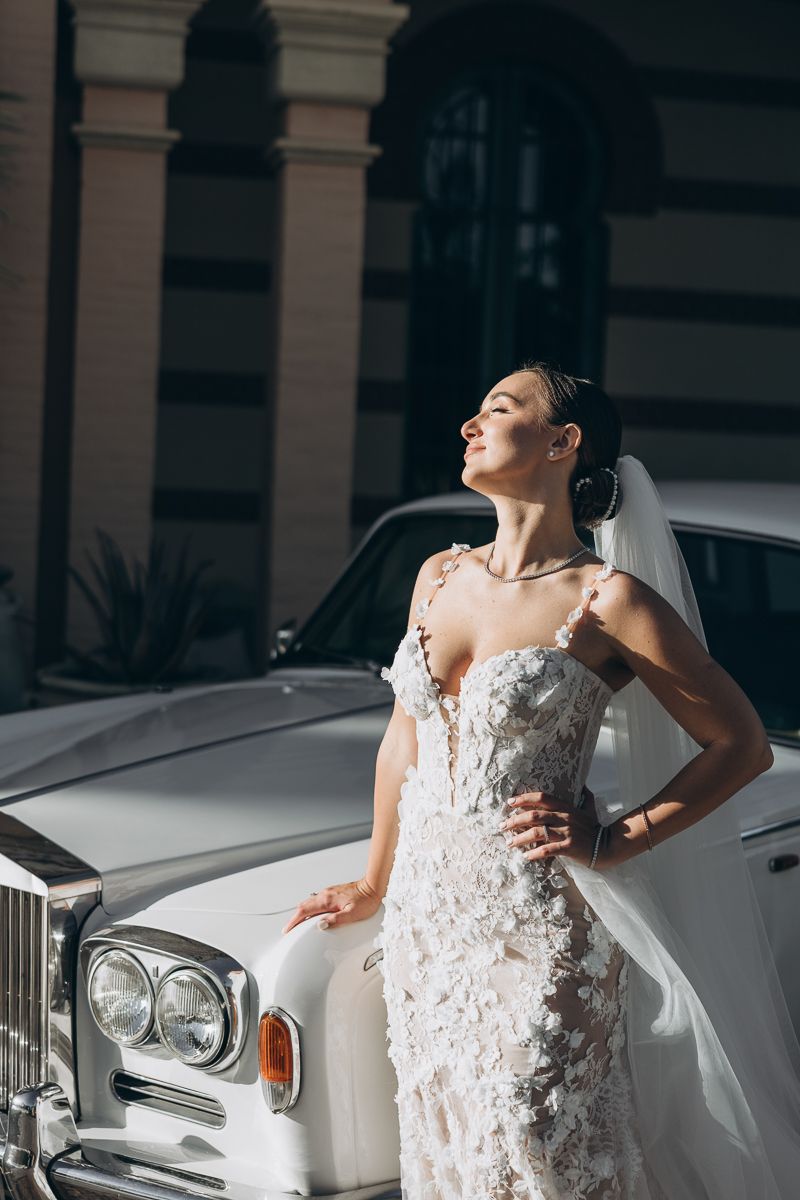 Bride preparing for her destination wedding in Spain