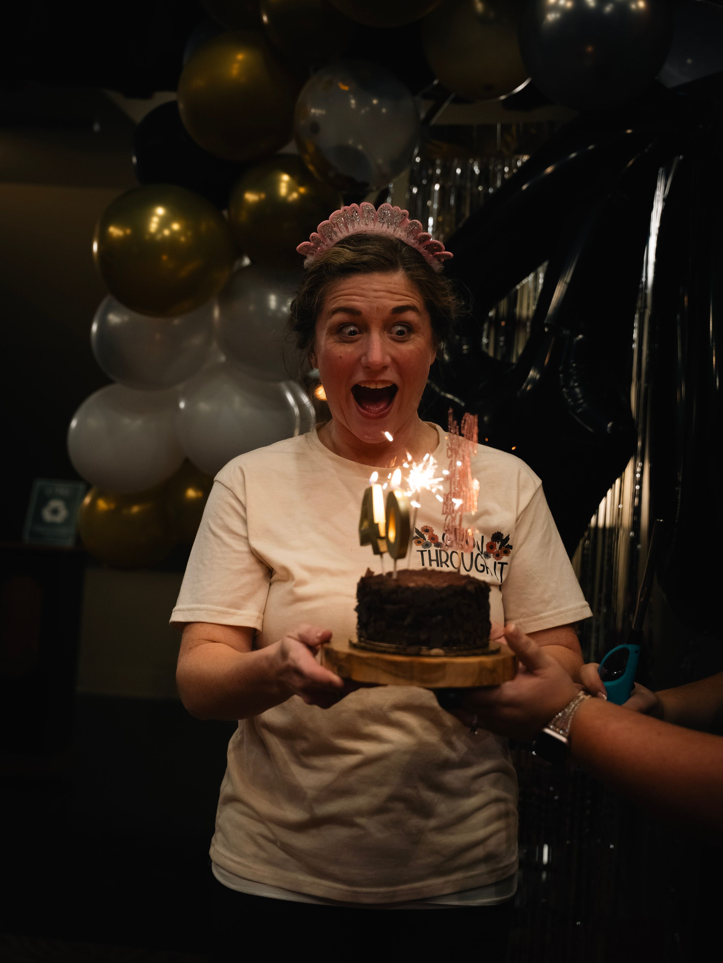 Surprise 40th birthday party.