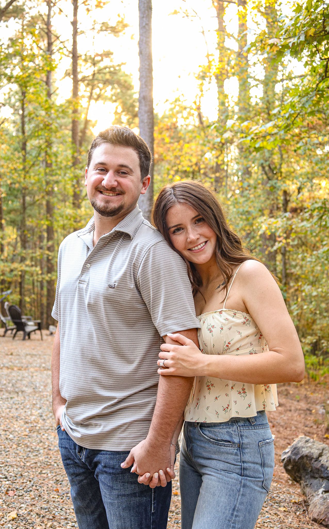 Engagement Photo Outdoors in Oklahoma