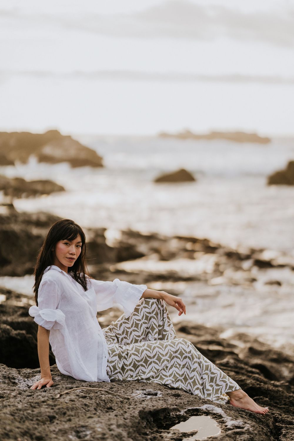 Solo lifestyle photography in Bali at beach