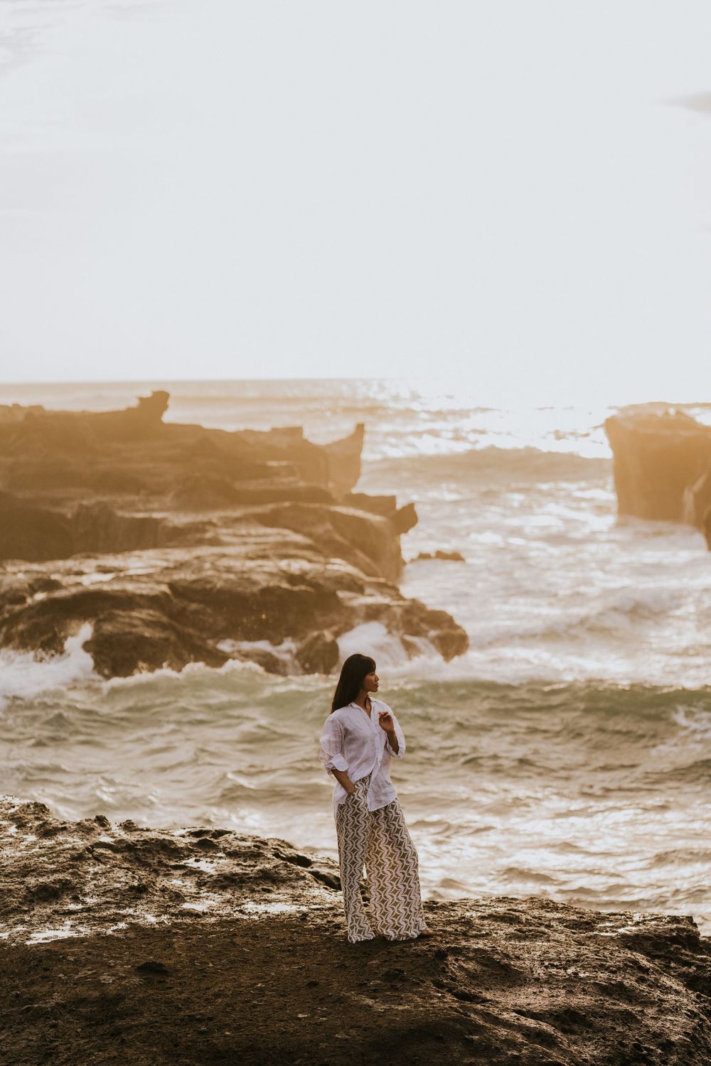 Solo lifestyle photography in Bali at beach