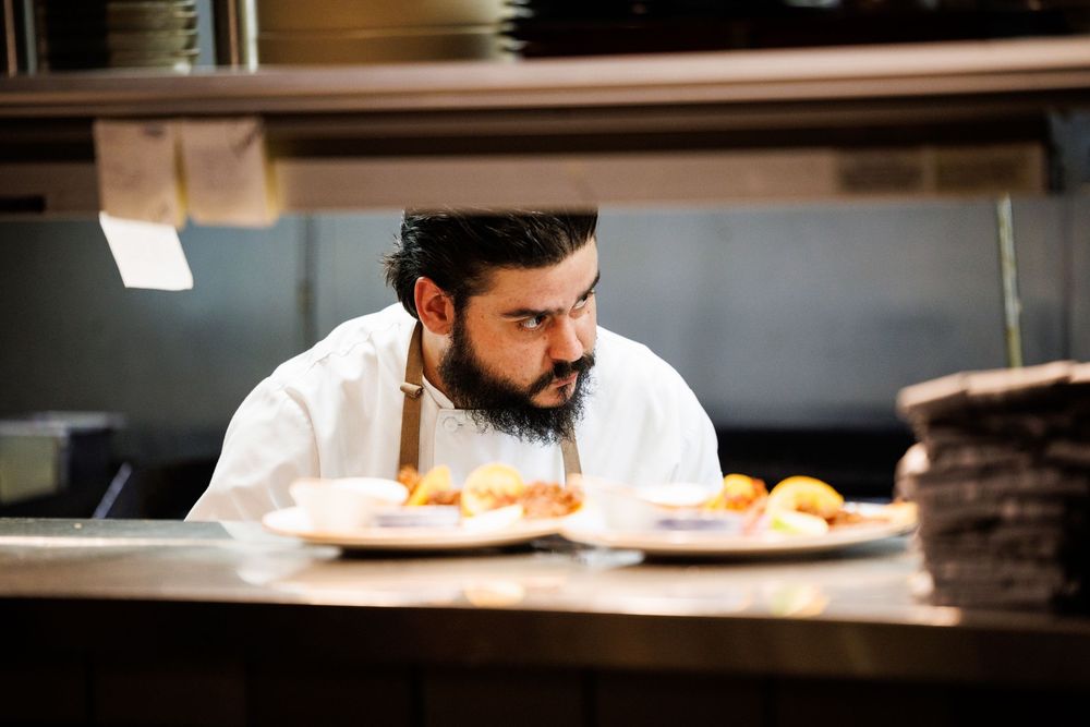 Commercial lifestyle chef portrait for Cleveland restaurant