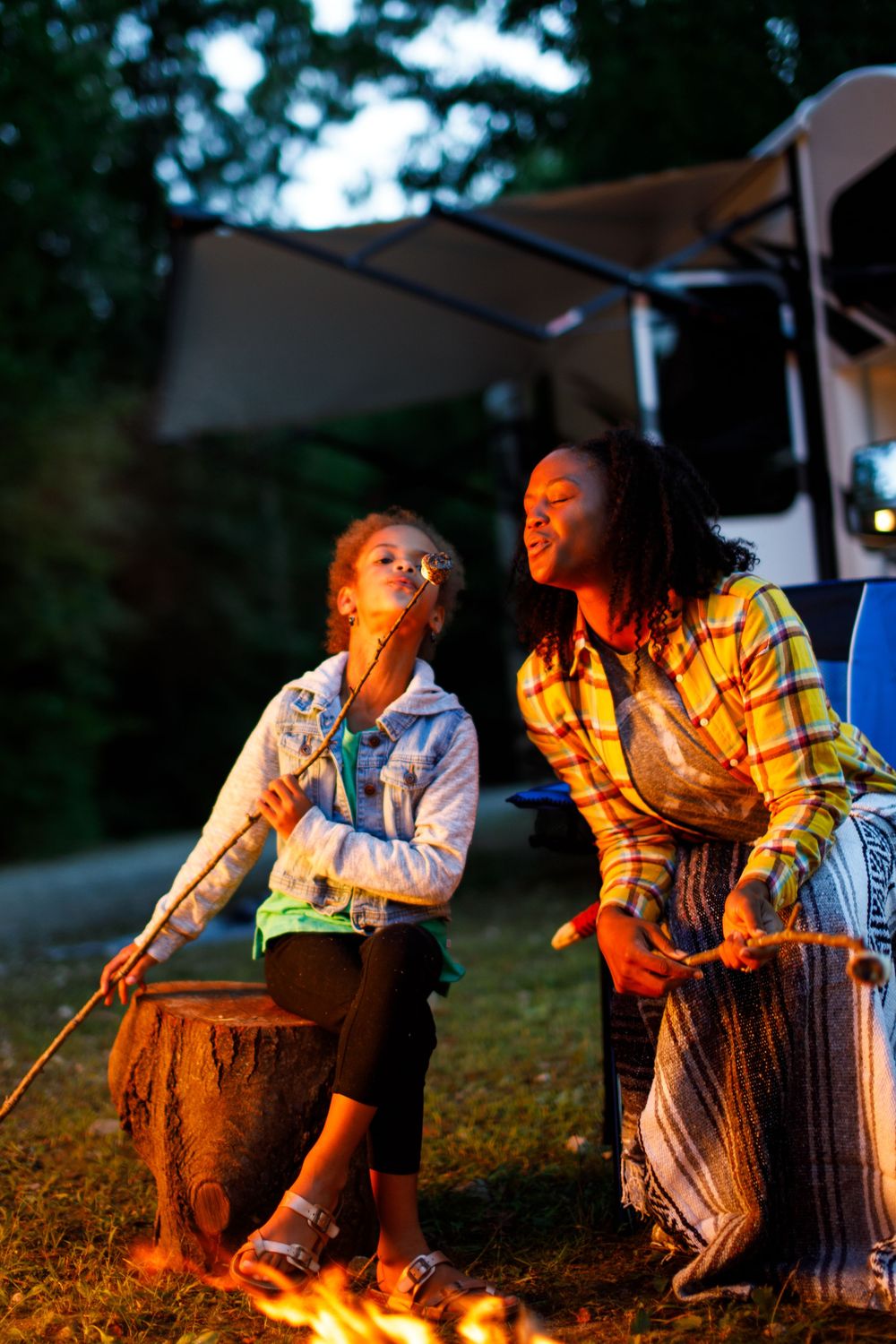 Commercial photo RV Camping lifestyle for Progressive Insurance