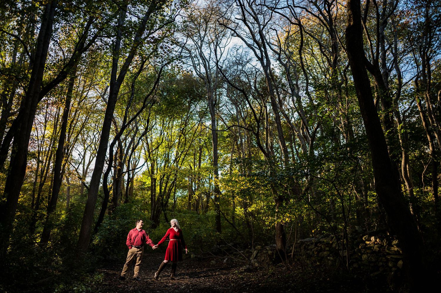 Norman Bird Sanctuary engagement photography. Rhode Island documentary wedding photographer