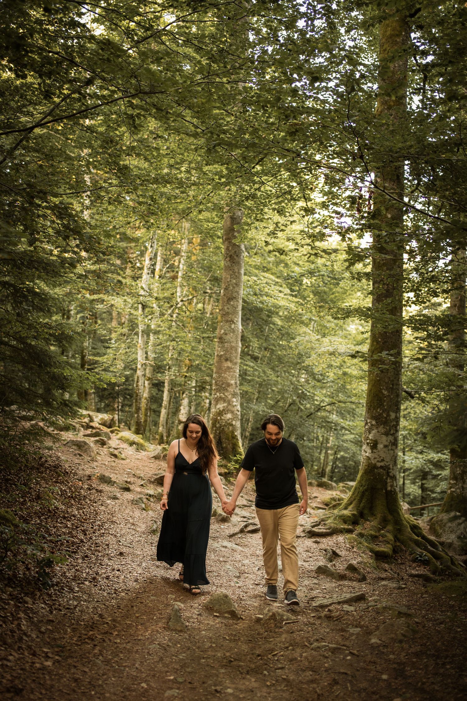 Séance photo couple à la cascade du Hohwald
