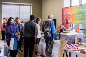 eastside women's day out wellness event in Mercer Island Community center attendees and vendors
