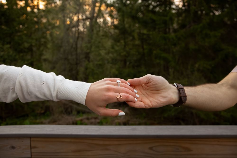 Spring Engagement Session in Waukesha Wisconsin Couple