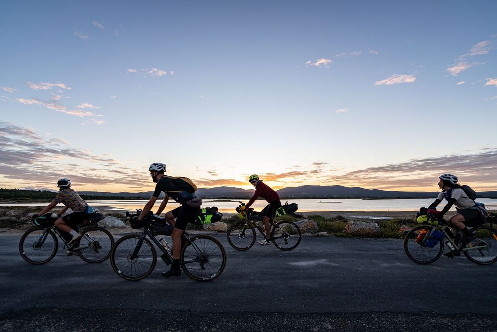 photo lors d'un bivouac de bikepacker