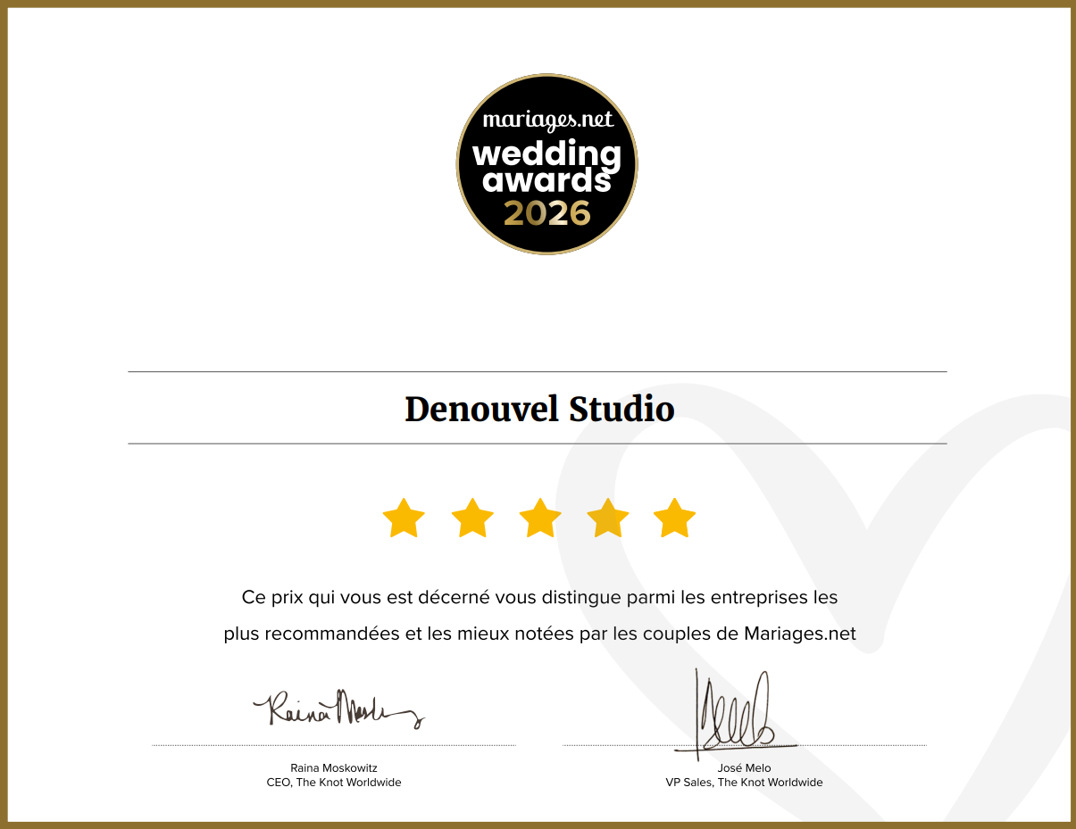 Denouvel Studio, photographe de mariage à Vendôme :  : Wedding Awards 2025