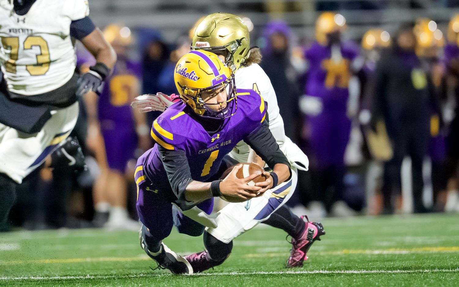 PIAA football championship game action photography, Central PA, by Deanna Fox, SportsFox Photography, Hershey PA