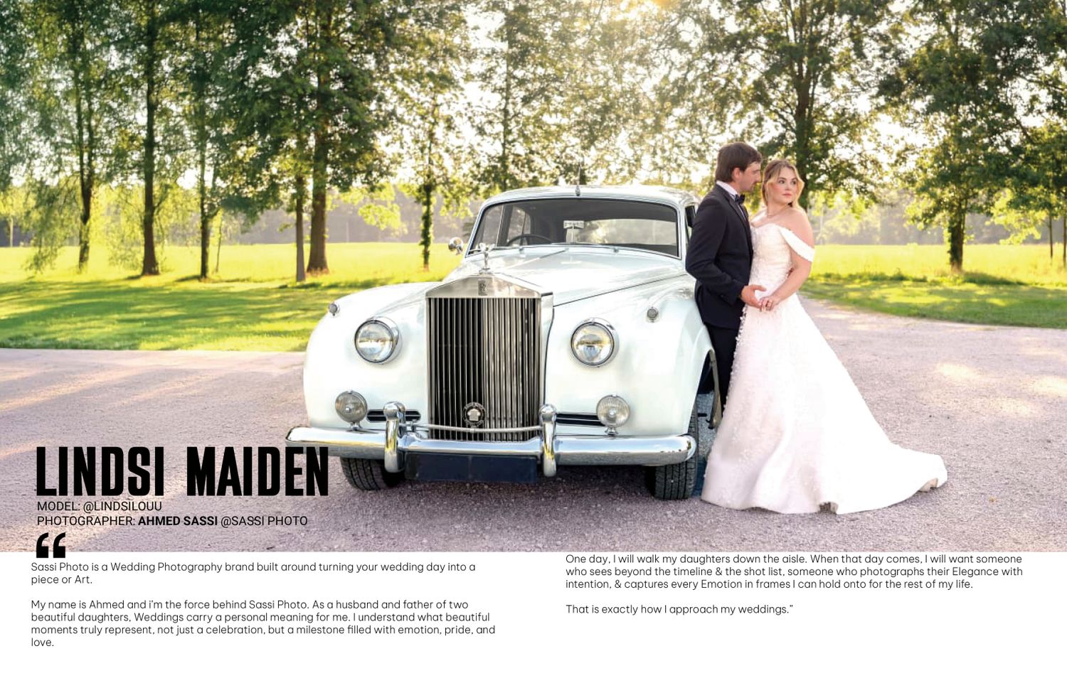 sassi photo wedding photography brand featured in a magazine