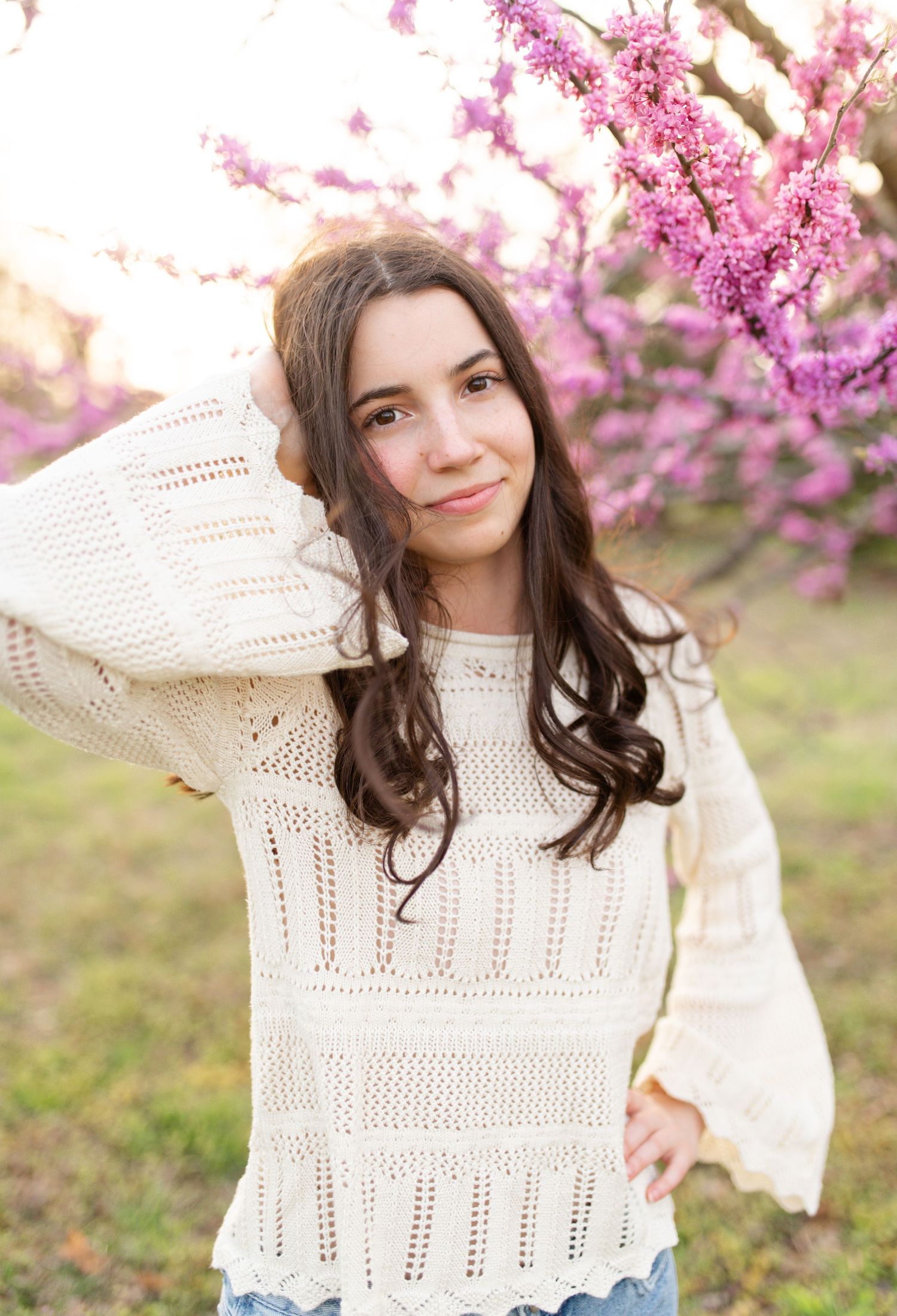 senior portraits at sunset in Missouri