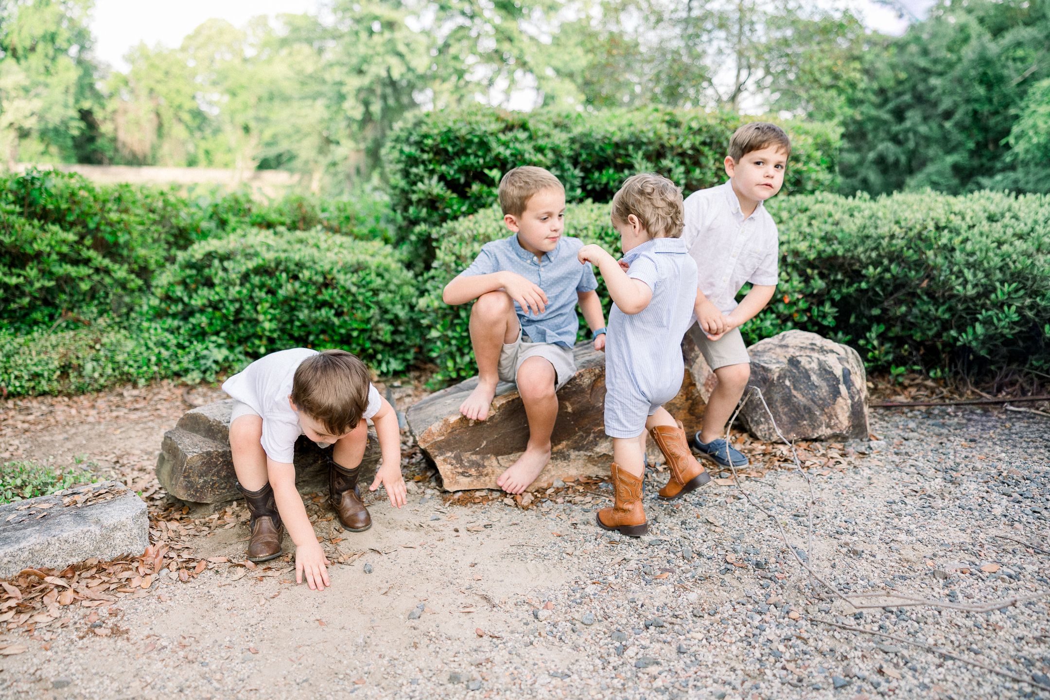 Playful family photography session at Savannah Rapids Pavilion in Augusta Georgia