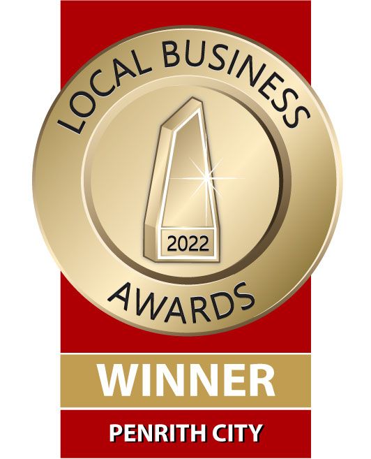 Gold medallion design for Penrith City Local Business Awards Winner 2022.