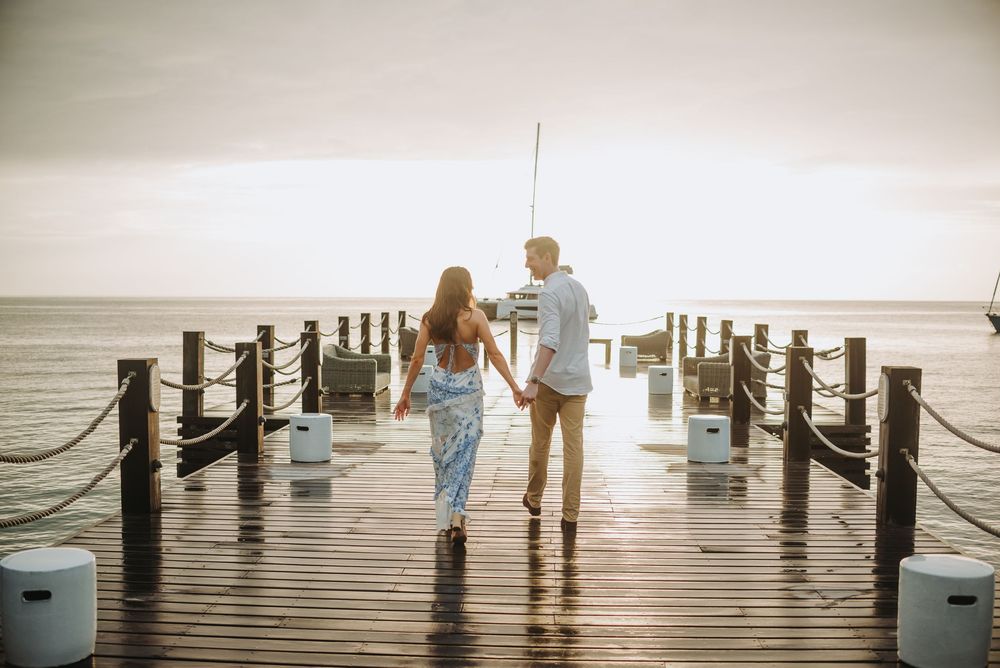 Saint Lucia Photographer captures Rainy surprise Proposal Photoshoot at Sugar Beach Viceroy in St Lucia