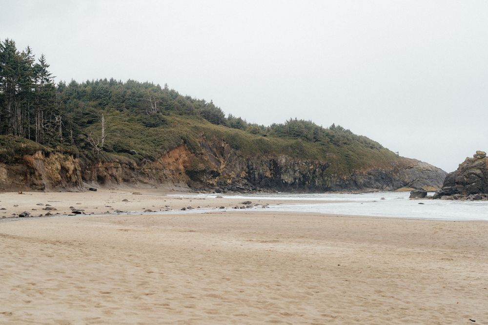 Foggy beach scene with soft textures – archival wall art print for thoughtful interiors.