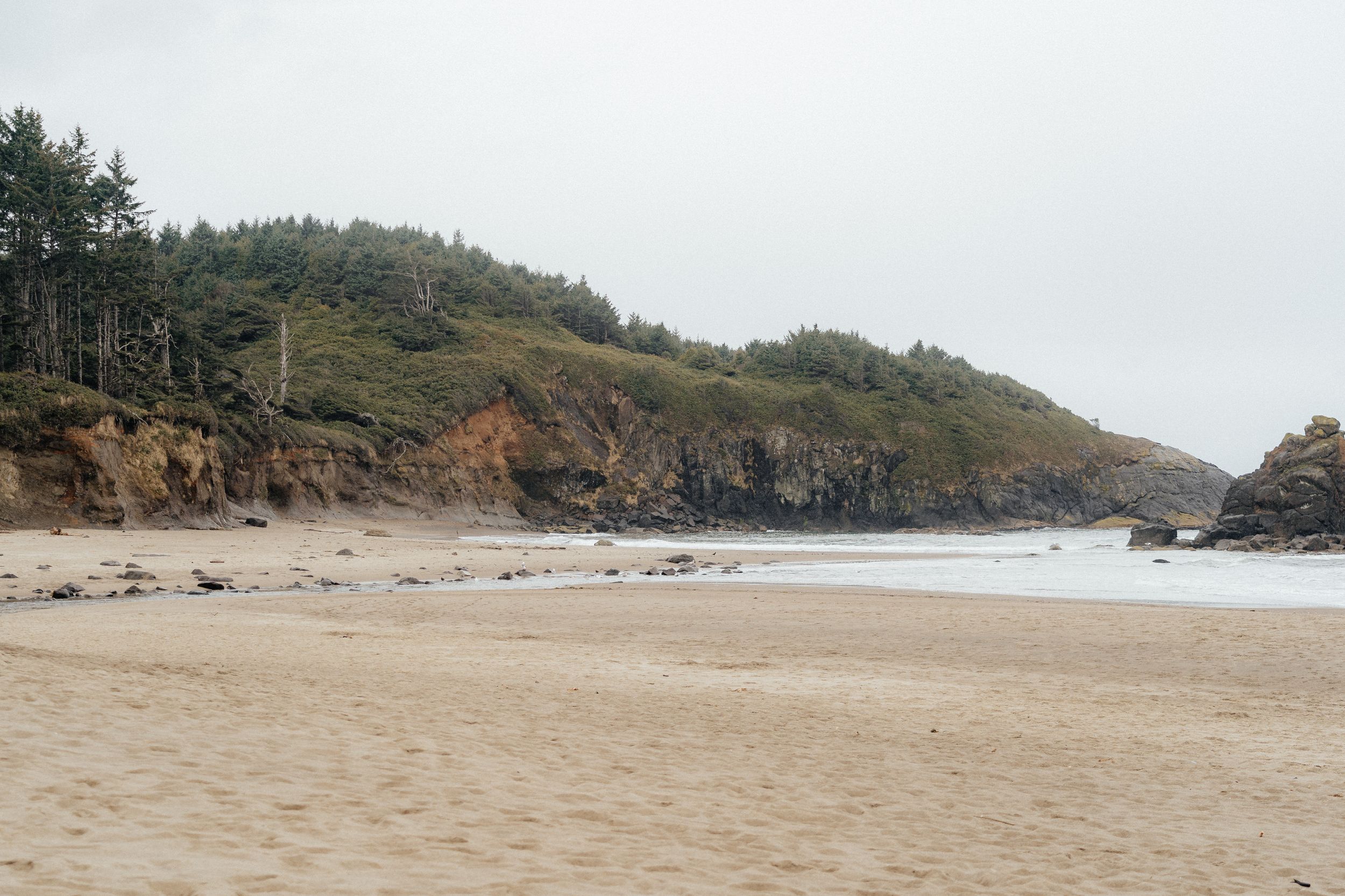 Foggy beach scene with soft textures – archival wall art print for thoughtful interiors.