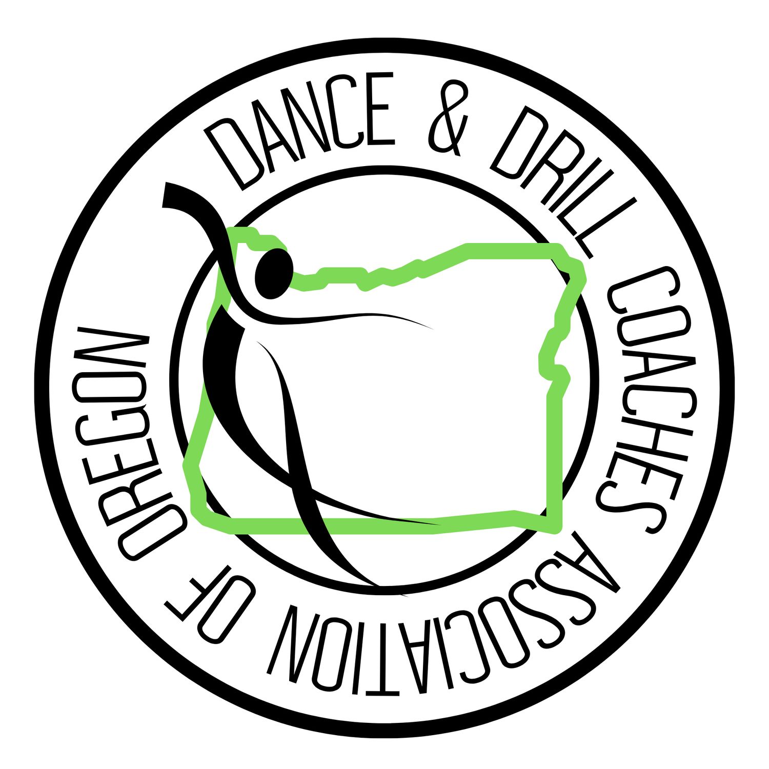 Dance & Drill Coaches Association of Oregon Logo