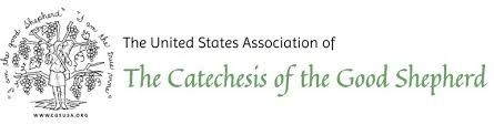 The United States Association of The Catechesis of the Good Shepherd logo with pastoral illustration.
